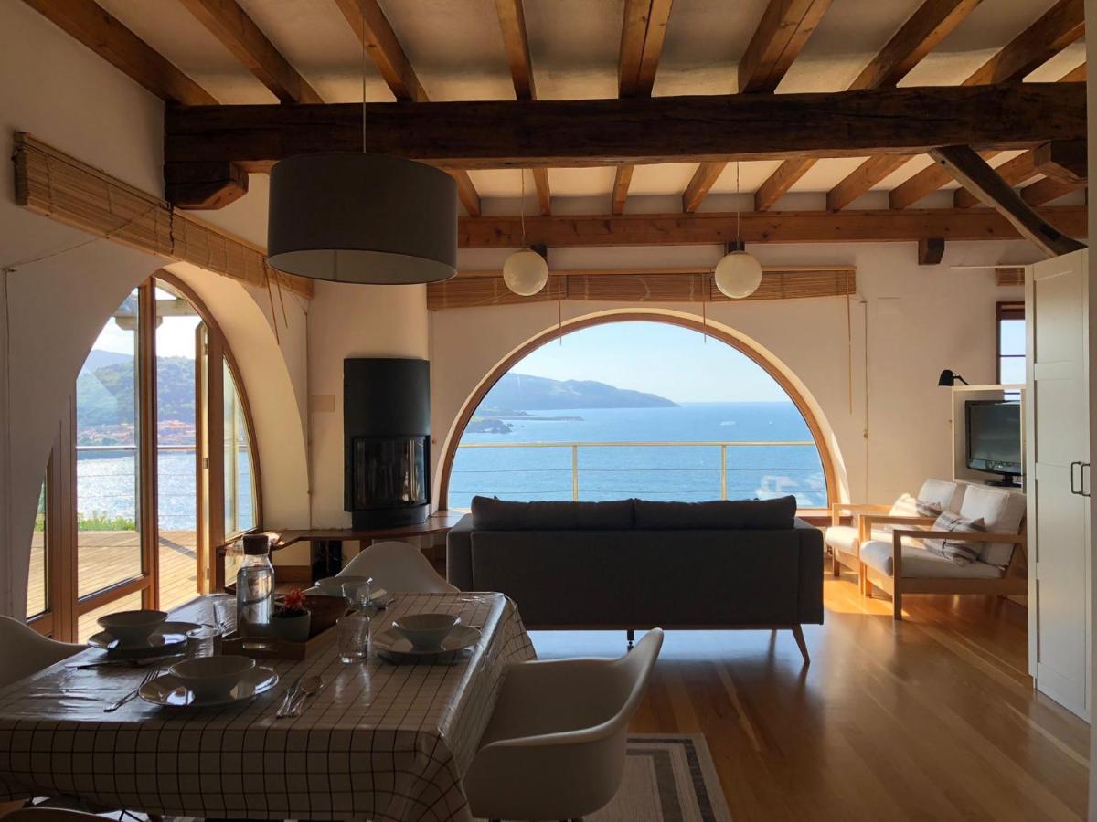 Adosado En La Costa Con Excelentes Vistas Al Estuario De Urdaibai Villa Мундака Екстериор снимка