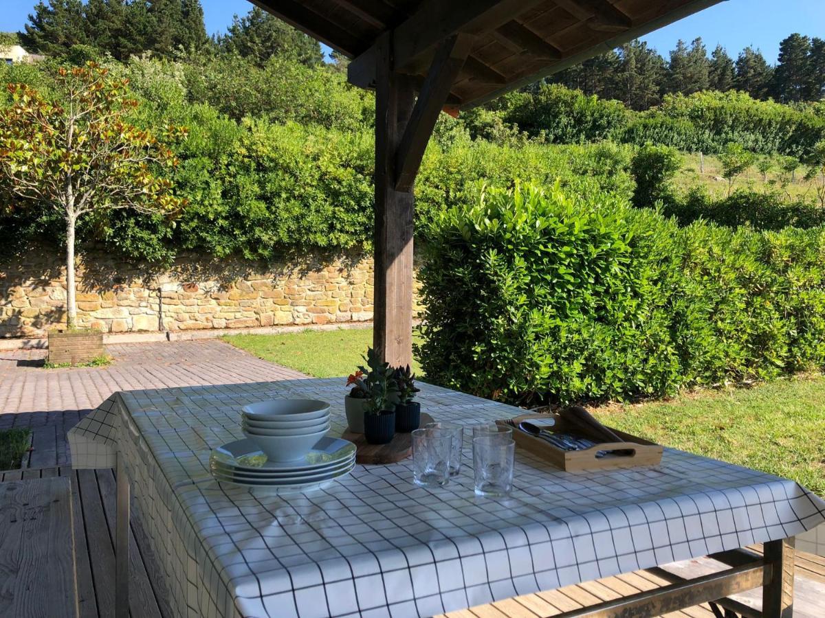 Adosado En La Costa Con Excelentes Vistas Al Estuario De Urdaibai Villa Мундака Екстериор снимка