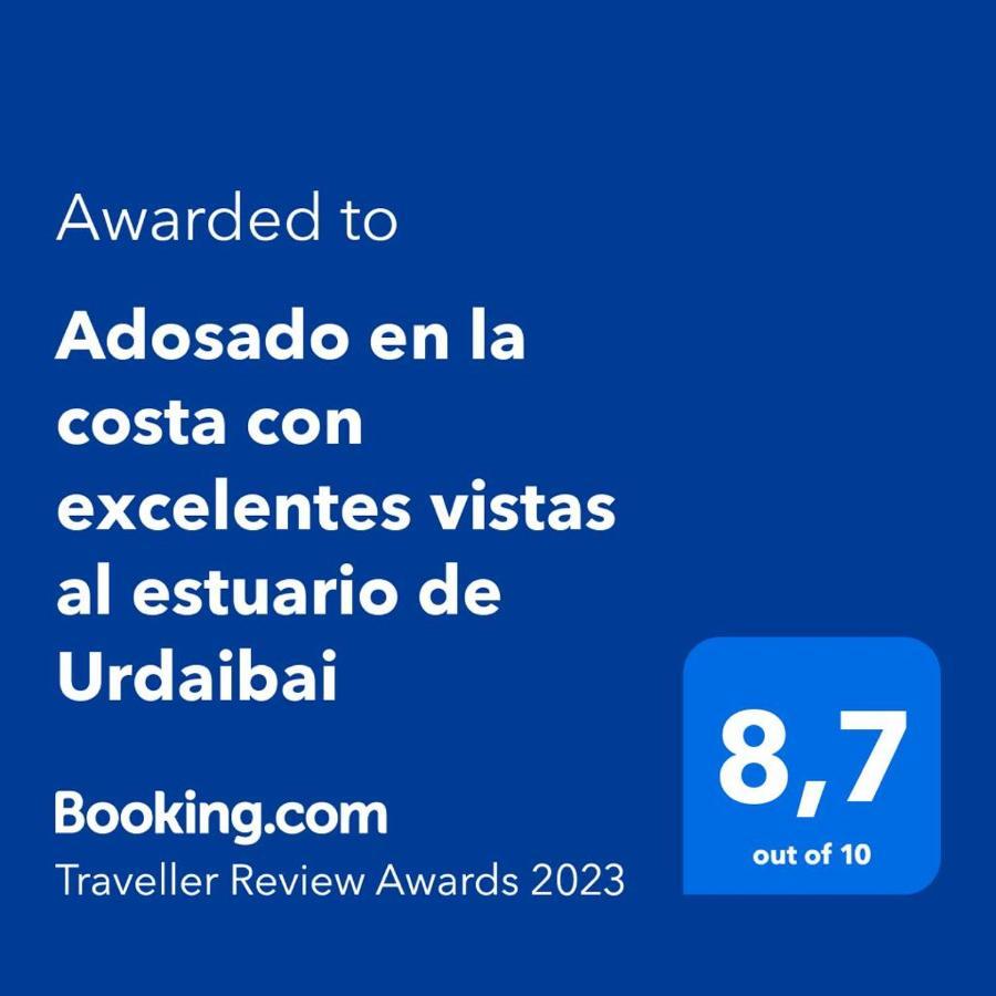 Adosado En La Costa Con Excelentes Vistas Al Estuario De Urdaibai Villa Мундака Екстериор снимка